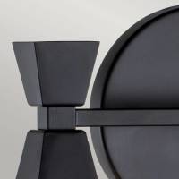 Elstead Badkamer wandlamp Bowtie, mat zwart, 2-lamps