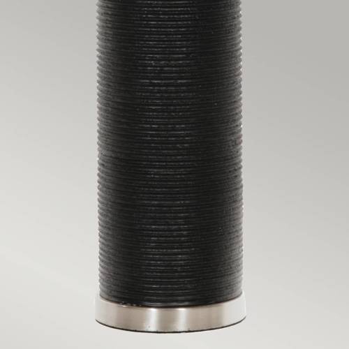 Elstead Textiel-tafellamp Ripple voet zwart/kap wit