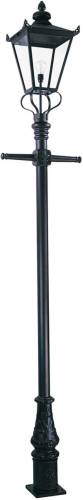 Elstead Lantaarnpaal Wilmslow zwart 1-lamp hoogte 330 cm