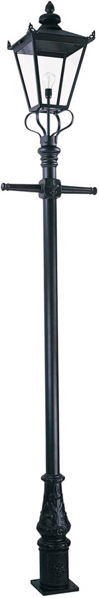 Elstead Lantaarnpaal Wilmslow zwart 1-lamp hoogte 330 cm