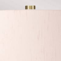 Elstead Isla tafellamp messing antiek/roze