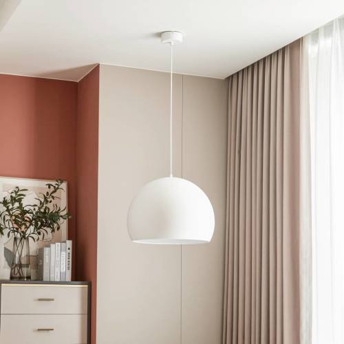 Lucande Lythara LED hanglamp wit mat Ø 50cm