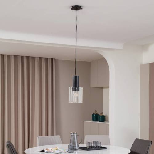 Lucande Eirian hanglamp met glazen kap, 1-lamp