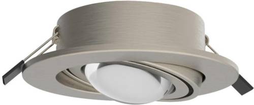 Megatron inbouwspot Planex Powerlens, 4,8 W, nikkel