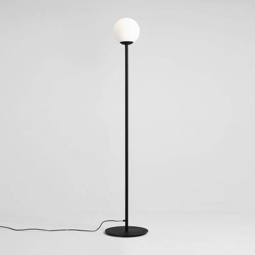 ALDEX Vloerlamp Joel van metaal en glas, zwart/wit