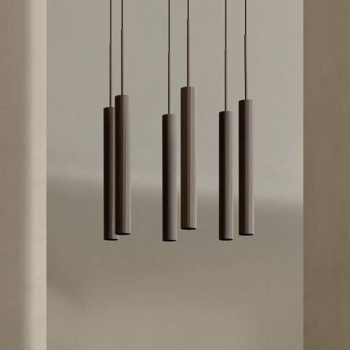 Audo Copenhagen Audo hanglamp Tubulaire, brons, aluminium, 6-lamps, ring