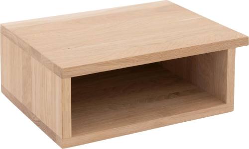 Goossens Aanhaaktafel Roll, Aanhaaktafel 40 cm breed met open vak, links