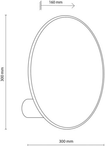 TK Lighting Wandlamp Puls, jute kap, natuurbruin, Ø 30 cm