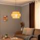 TK Lighting Calisto hanglamp, Jute, natuurbruin, 1-lamp, Ø 50 cm