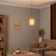 TK Lighting Calisto hanglamp, Jute, natuurbruin, 1-lamp, Ø 20 cm