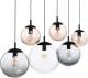 TK Lighting Hanglamp Esme, glas, meerkleurig, 6-lamps, lineair