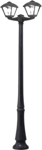 Fumagalli Buitenlamp Emilio Nardo/Dario zwart, helder 2-lamps E27 CCT