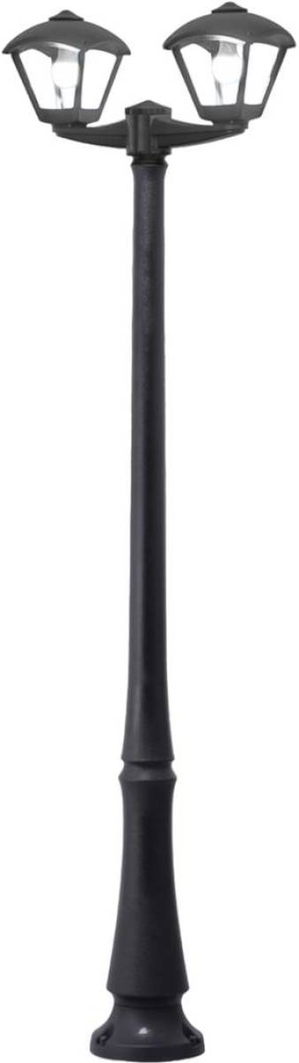 Fumagalli Buitenlamp Emilio Nardo/Dario zwart, helder 2-lamps E27 CCT