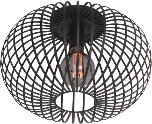 Freelight Aglio plafondlamp, Ø 33 cm, zwart, metaal