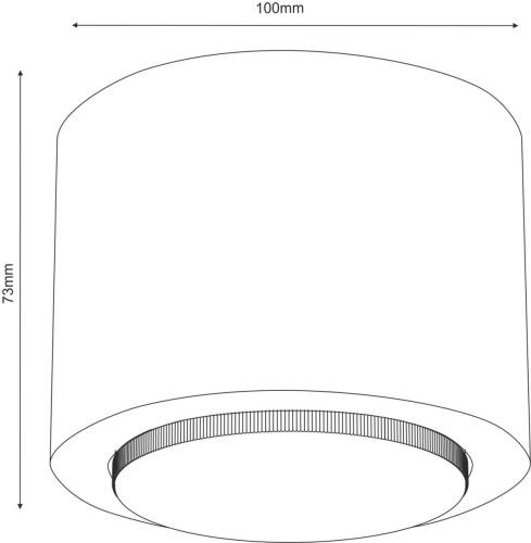 Envostar Ernest downlight GX53 van hout, rond