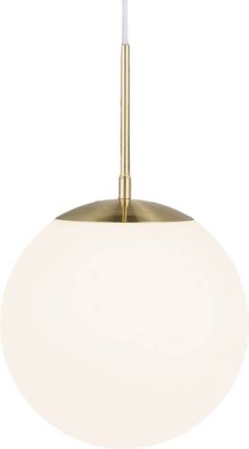 Nordlux Grant hanglamp in messing met glazen bol Ø 25cm