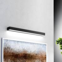 MCJ Vola badkamer wandlamp, IP44, zwart, 4.000 K, breedte 80 cm