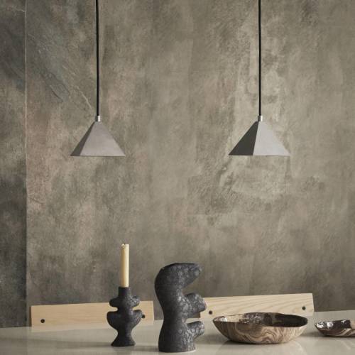 ferm LIVING fermLIVING Hanglamp Kare, staalgrijs, roestvrij staal, 12,5 cm