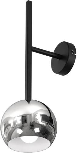 Luminex Jano wandlamp, zwart/chroom, 1-lamp