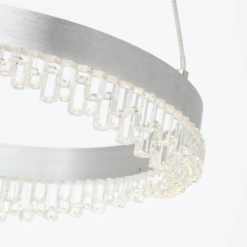 Brilliant Aurora hanglamp, aluminium, Ø 30 cm, aluminium, CCT