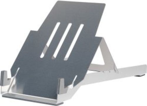 R-Go Tools Riser Laptophouder R-Go Basic, inklapbare en verstelbare laptopverhoger, aluminium, zilve