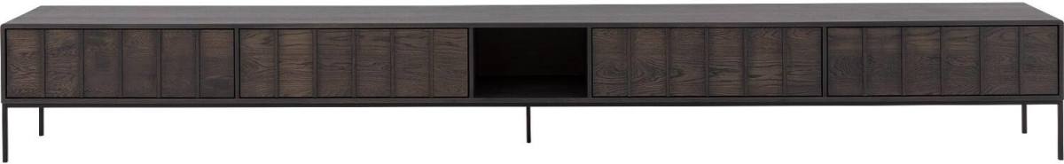 Goossens Excellent Tv Meubel Jax Luxe, 2 kleppen 1 open vak 2 kleppen