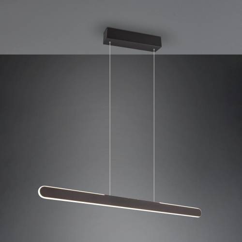 Trio Lighting Hanglamp Helios, zwart, in hoogte verstelbaar, dimbare CCT