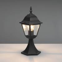 Trio Lighting Livenza sokkellamp, zwart, hoogte 39 cm, aluminium, IP44