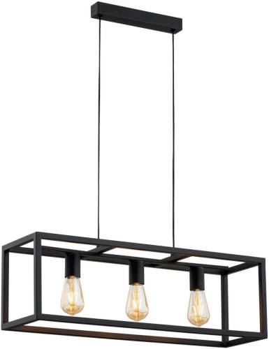 Argon Hanglamp Valeria, zwart, staal, 3-lamps