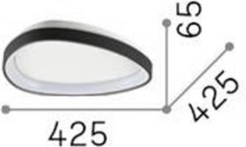 Ideallux Ideal Lux Gemini LED plafondlamp, wit, 42,5 cm, aan/uit