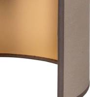 Envostar wandlamp Idun, aardekleurig, vegan kunstleer, 24 cm