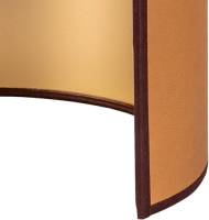 Envostar wandlamp Idun bruin, kunstleer veganistisch, hoogte 24 cm