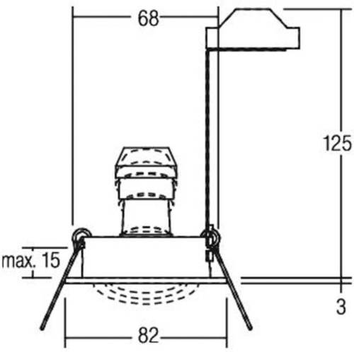 Brumberg inbouwspot Tirrel-R, GU10 fitting, mat zwart