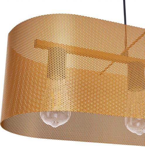 Hanglamp EULUNA Zofia, goudkleurig, lengte 82 cm