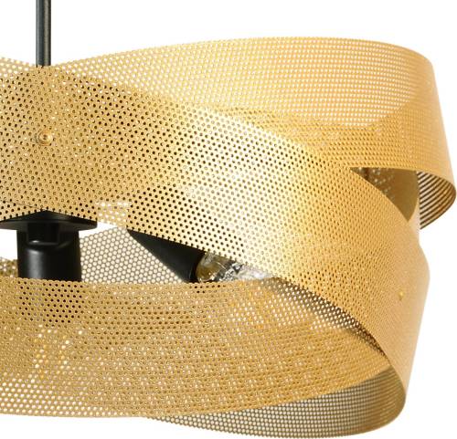 EULUNA Tornado plafondlamp, goudkleurig, Ø 50 cm