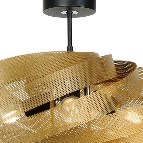 EULUNA Vento plafondlamp, goudkleurig, Ø 60 cm