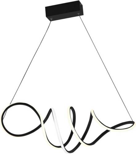 Eko-Light Hanglamp Loca, kunststof, zwart, 56 W, lengte 70 cm