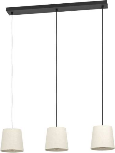 Eglo Febres hanglamp, zwart/wit, 3-lamps.