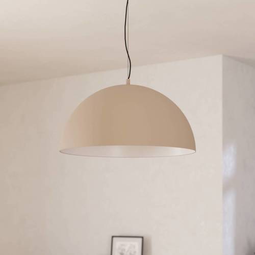 Eglo Gaetano 1 hanglamp, Ø 53 cm, zand/crème, staal