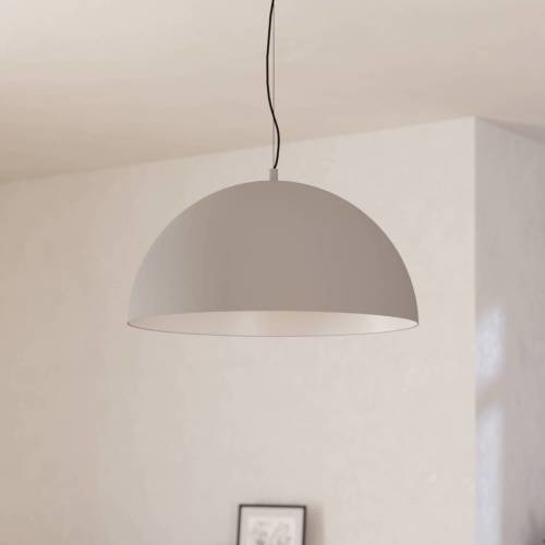 Eglo Gaetano 1 hanglamp, Ø 53 cm, grijs/wit, staal