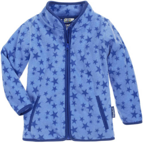 Playshoes fleece vest Stars met sterren lichtblauw/blauw