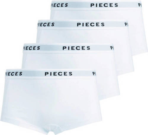 PIECES short (set van 4) wit