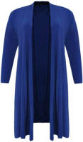 Yoek vest met plooien blauw