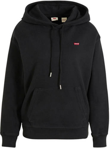Levi's regular fit hoodie met logo zwart
