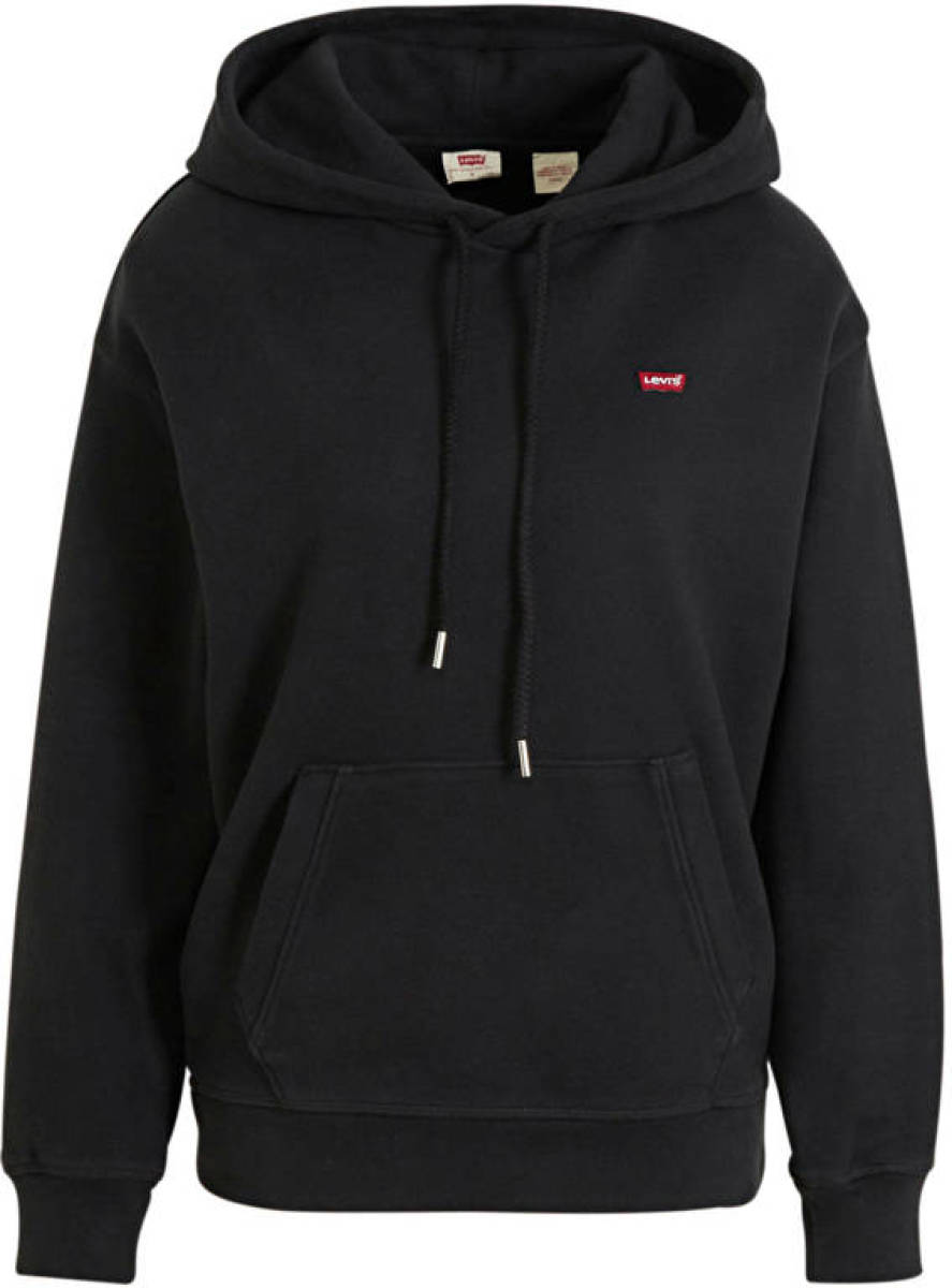 Levi's regular fit hoodie met logo zwart