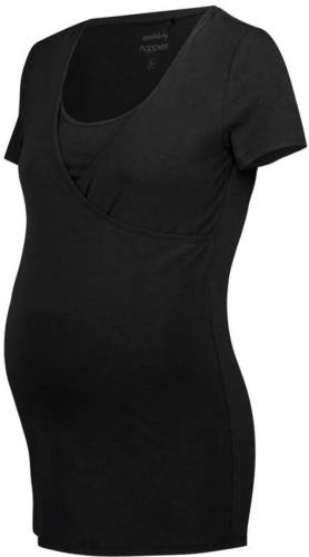 Noppies zwangerschap + voedings T-shirt Rome zwart