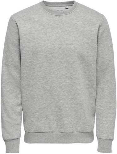 ONLY & SONS sweater grijs