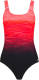 Lascana corrigerend badpak met kleurverloop rood/zwart