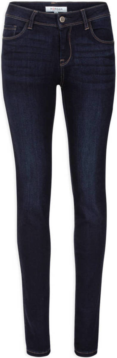 Morgan slim fit jeans donkerblauw