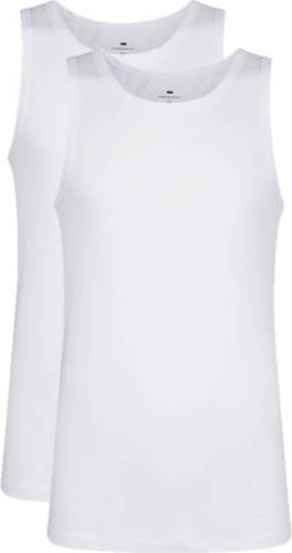 WE Fashion Fundamentals hemd wit (set van 2)